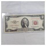 1953 A @2 US Note Red Seal XF