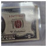 1953 A @2 US Note Red Seal XF