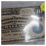 1902 $10 Dallas, TX Horseblanket