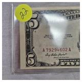 1953 $5 US Note Red Seal B UNC