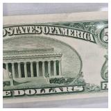 1953 $5 US Note Red Seal B UNC