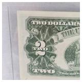 1963 $2 US Note Red Seal B UNC