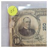 1902 $10 Nashville,KY Horseblanket