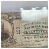 1902 $10 Nashville,KY Horseblanket