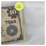 1902 $10 Chattanoofa, TN Horseblanket