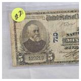 1902 $5 Minneapolis, MN Horseblanket