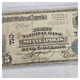 1902 $5 Minneapolis, MN Horseblanket