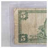 1902 $5 Minneapolis, MN Horseblanket