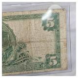 1902 $5 Minneapolis, MN Horseblanket
