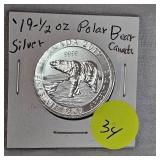 2019 1/2oz Canadian Silver Polar Bear