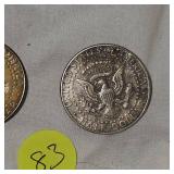 1965,1968 40% Silver Kennedy 50c
