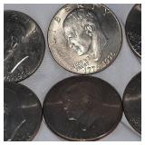 8-1776-1976 Ike bicentennial Silver Dollars