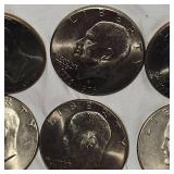 8-1776-1976 Ike bicentennial Silver Dollars