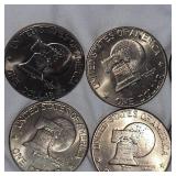 8-1776-1976 Ike bicentennial Silver Dollars