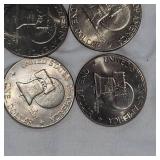 8-1776-1976 Ike bicentennial Silver Dollars