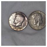 1967,1969 405 Silver Kennedy 50c