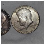 1967,1969 405 Silver Kennedy 50c