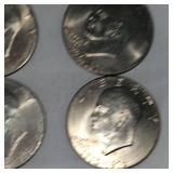 6-1776-1976 Ike Bicentennial Silver Dollars