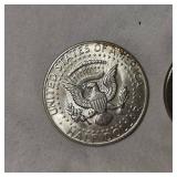 1968,1969 40% Silver Kennedy 50c