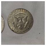 1968,1969 40% Silver Kennedy 50c