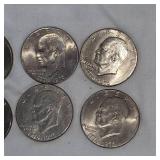 6-1776-1976 Ike Bicentennial Silver Dollars