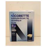 NEW NICORETTE NICOTINE POLACRILEX GUM 2 MG