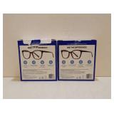 2 FOSTER GRANT DESIGN OPTICS +2.50 READING GLASSES