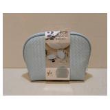 NEW GLO TECH 2 PIECE COSMETIC BAG SET (NESTED SET)