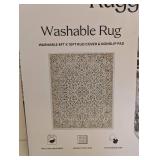 NEW RUGGABLE MACHINE WASHABLE AREA RUG & NONSLIP PAD