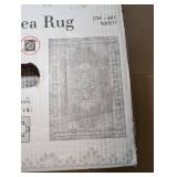 NEW EXTRA-LARGE AREA RUG -GILBERT MEDALLION GREY