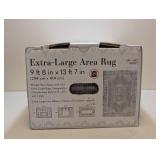 NEW EXTRA-LARGE AREA RUG -GILBERT MEDALLION GREY