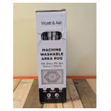 NEW WYATT & ASH MACHINE WASHABLE AREA RUG -DARYA (5’ 3” x 7’ 5”)