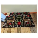 (2) HAND HOOKED ACCENT RUGS