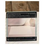 (2) COTTON MEMORY FOAM BATH MATS WHITE