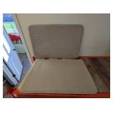 (2) COTTON MEMORY FOAM BATH MATS (TAN)