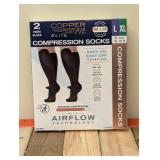 COPPERFIT ELITE COMPRESSION SOCKS L/XL