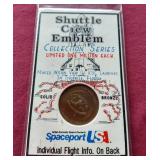 Challenger Shuttle Medallion