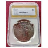 1927 Peace Dollar - PGA MS63
