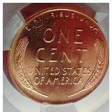 1958-D Wheat Penny - CAC MS65RD