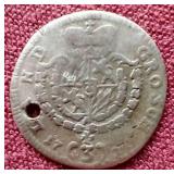 1736 Bavaria Silver 3 Kreuzers Coin