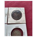 (10) Vintage Foreign Coins in Flips