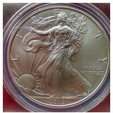 Awesome 2012-S Silver Eagle - ANACS MS70 With Beautiful Wood Case