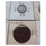 (10) Vintage Foreign Coins in Flips - Includes Third Reich & Silver Coin