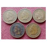 (5) Indian Pennies