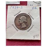 (3) Washington Silver Quarters