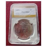 1899 Morgan Dollar PGA MS64 - Tough Date!
