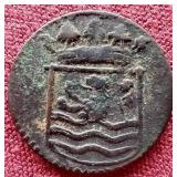 1752 Netherlands East Indies 1 Duit "New York Penny" - Very Nice!