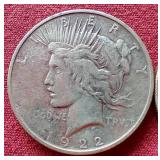 (2) Peace Dollars - 1922 & 1923