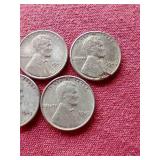 (5) 1943 Steel Pennies