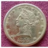 1895-O Liberty Head $10 Gold Coin - Wow!